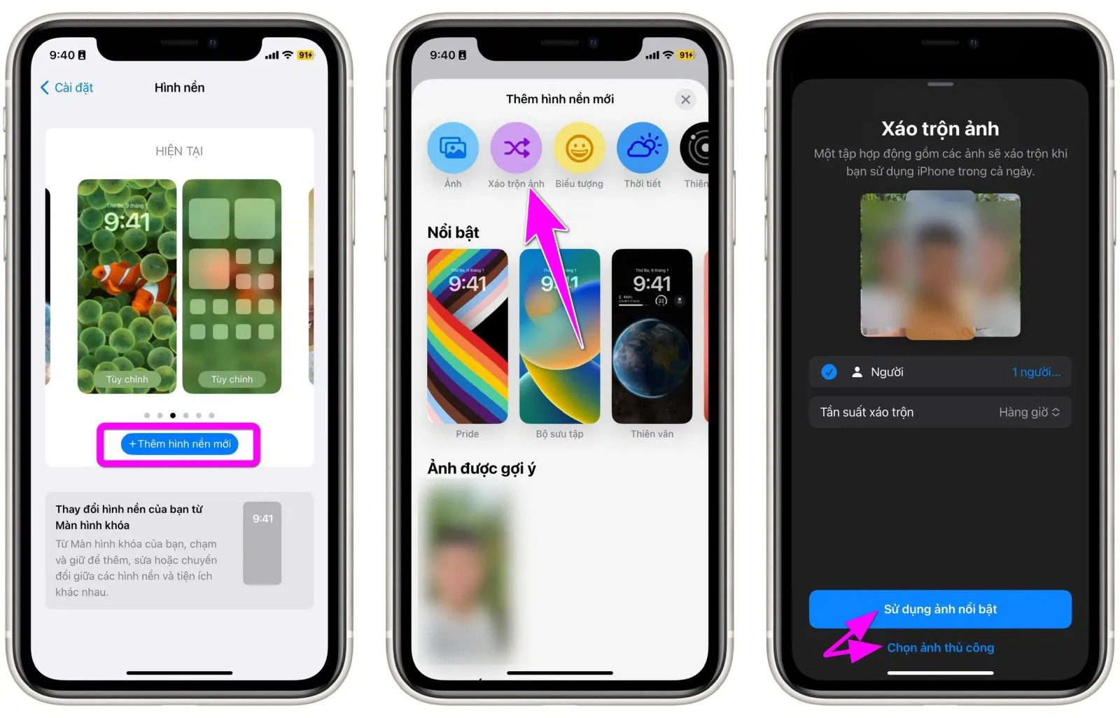 iOS 16 có tính năng tự động thay đổi hình nền màn hình khóa và đây là cách sử dụng