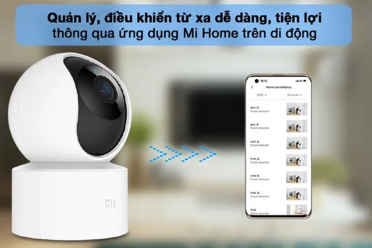 Kết nối, sử dụng Camera an ninh Xiaomi Mi Home 360° 1080P AI