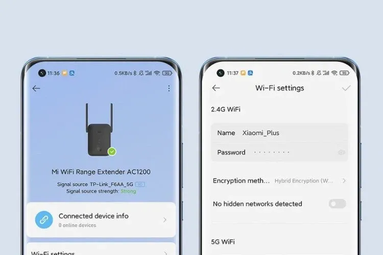 Kết nối, sử dụng thiết bị kích sóng Xiaomi Mi WiFi Extender AC1200