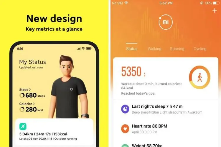 Kết nối Xiaomi Wear với Mi Watch giúp người dùng theo dõi sức khỏe