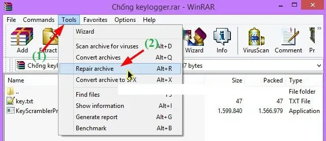 Khắc phục lỗi không thể giải nén được file RAR bằng 4 cách đơn giản nhất