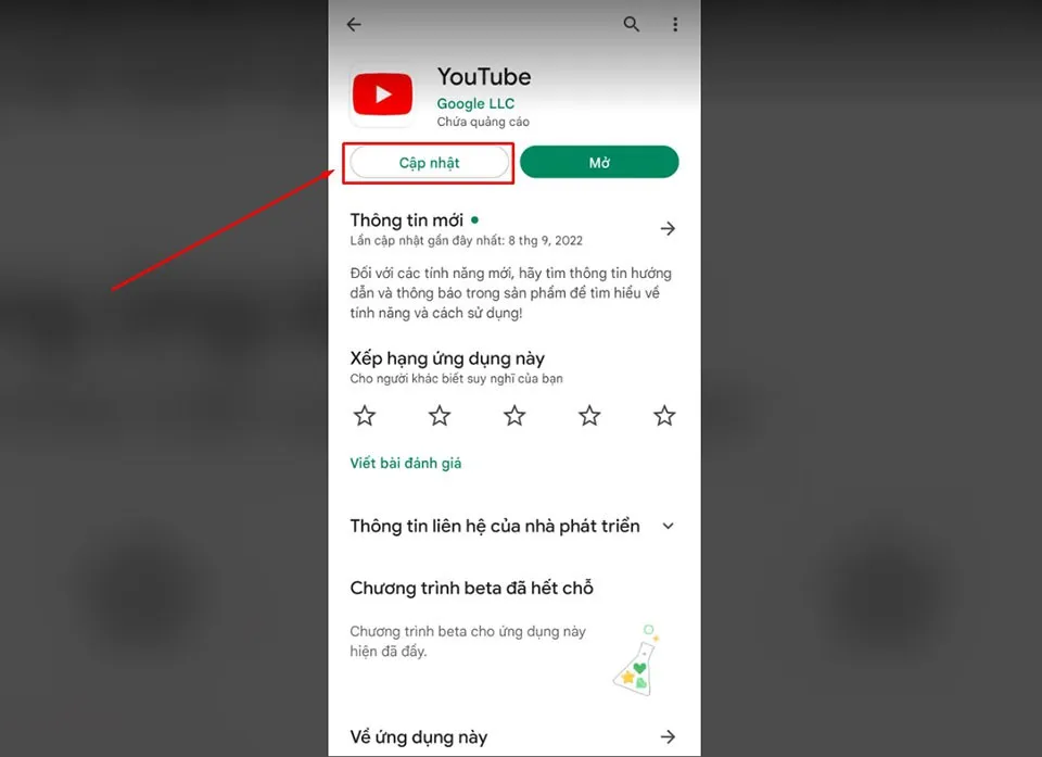 Khắc phục lỗi YouTube bị mất tiếng trên điện thoại Samsung