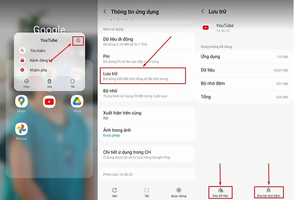 Khắc phục lỗi YouTube bị mất tiếng trên điện thoại Samsung