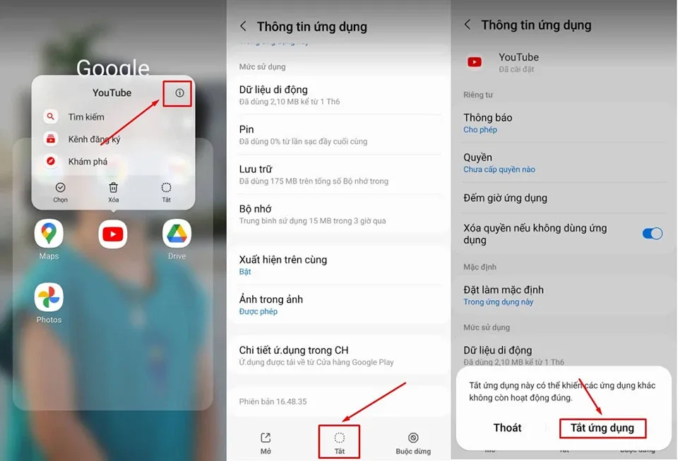 Khắc phục lỗi YouTube bị mất tiếng trên điện thoại Samsung