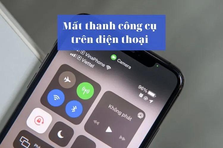 Khắc phục tình trạng mất thanh công cụ trên điện thoại