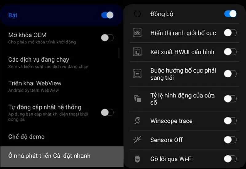 Khám phá tùy chọn nhà phát triển Samsung: Lợi ích, hướng dẫn bật tắt tùy chọn đơn giản