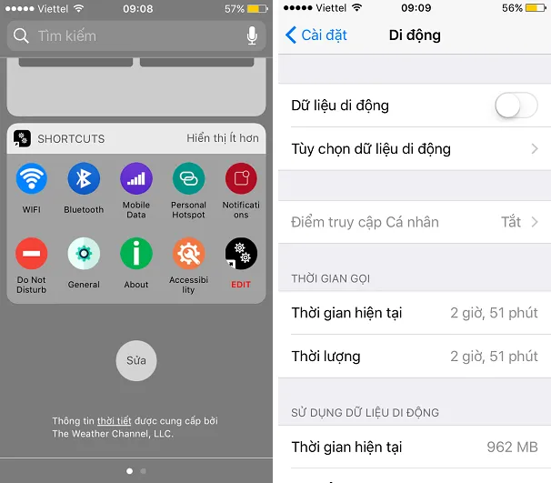 Không cần iOS 11, đã có bật tắt nhanh 3G, 4G trên hệ điều hành iOS 10