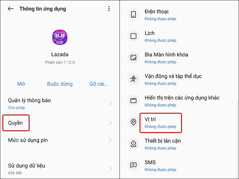 Kích hoạt quyền truy cập thông tin vị trí trên Lazada cực đơn giản
