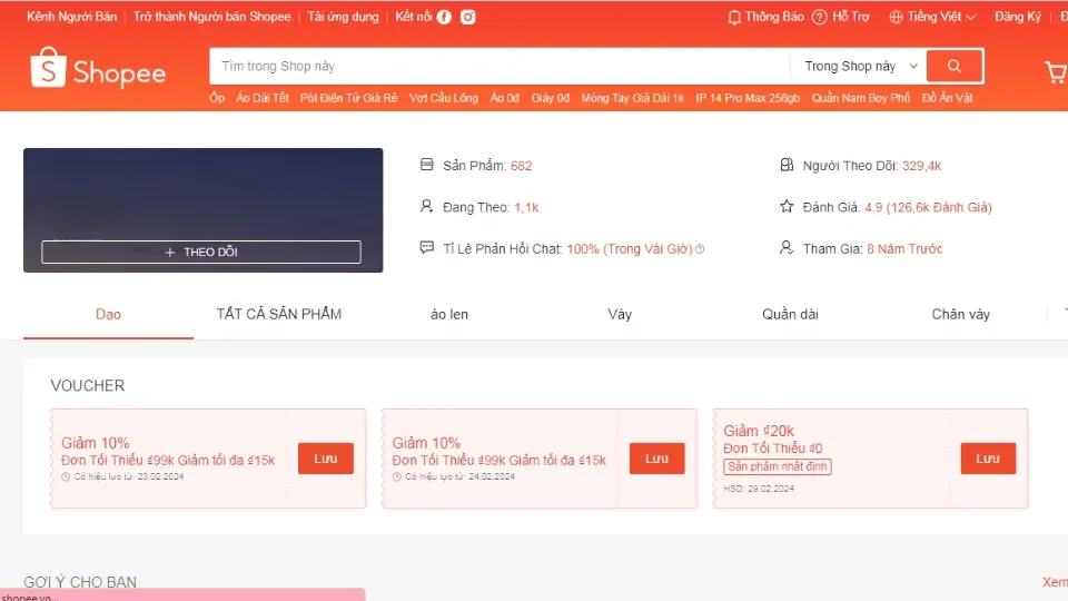 Kích thước ảnh Shopee chuẩn xác và cách tạo banner Shopee đúng quy định cho người bán