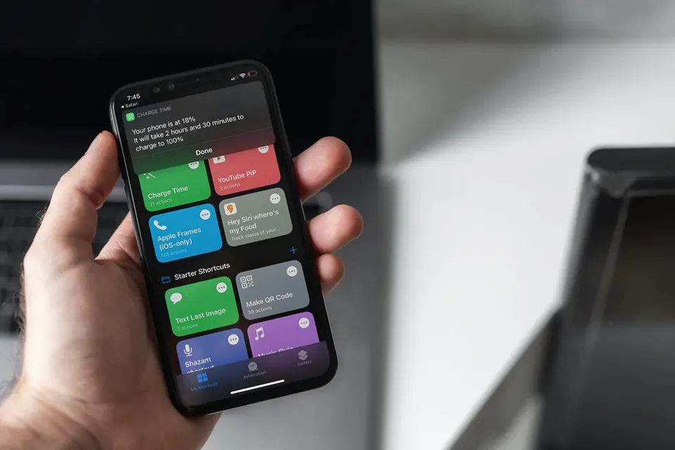 Kiểm tra thời gian sạc trên iPhone và iPad bằng Charge Time Shortcut