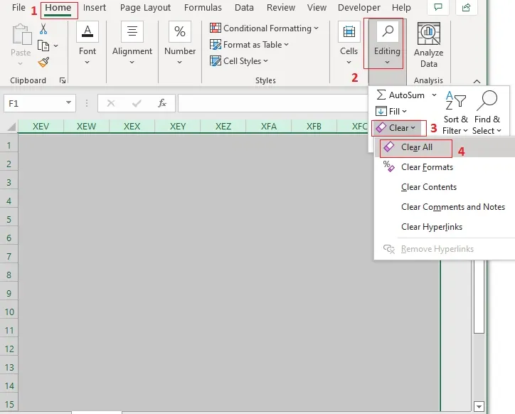 Làm gì khi Microsoft Excel không cho chèn cột?