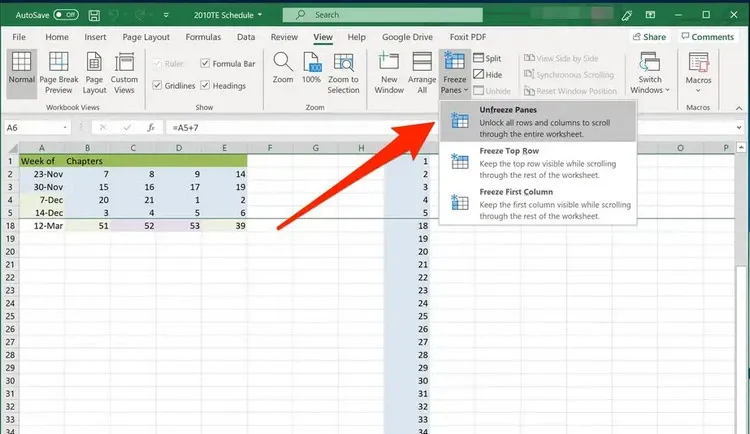 Làm gì khi Microsoft Excel không cho chèn cột?