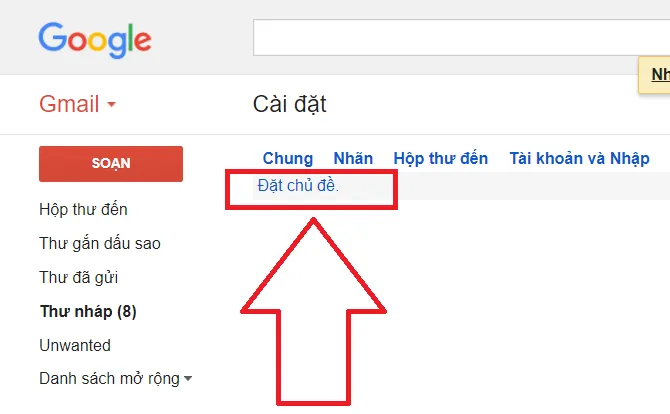 Làm thế nào để cài hình nền cho Gmail?