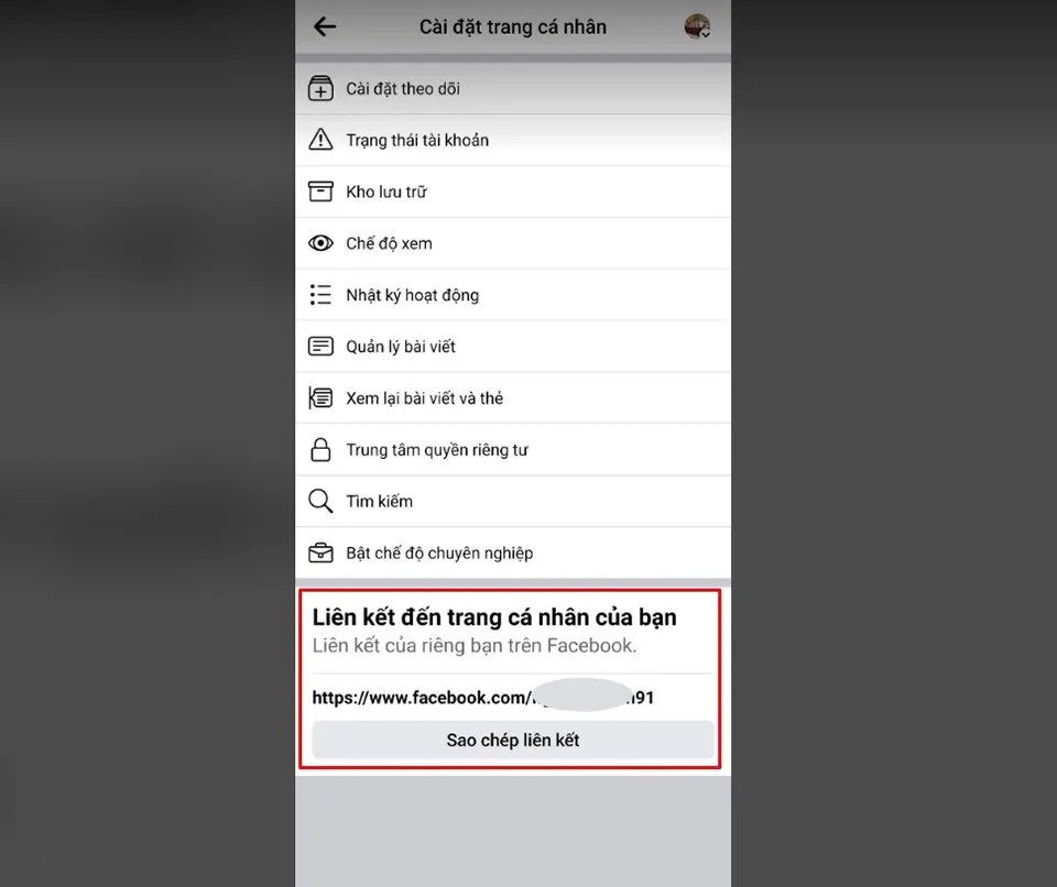 Làm thế nào để đổi liên kết đến trang cá nhân Facebook của bạn?