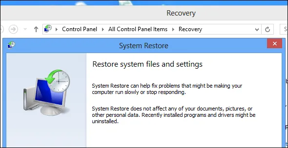 Làm thế nào để reset Win 8.1 không mất dữ liệu?