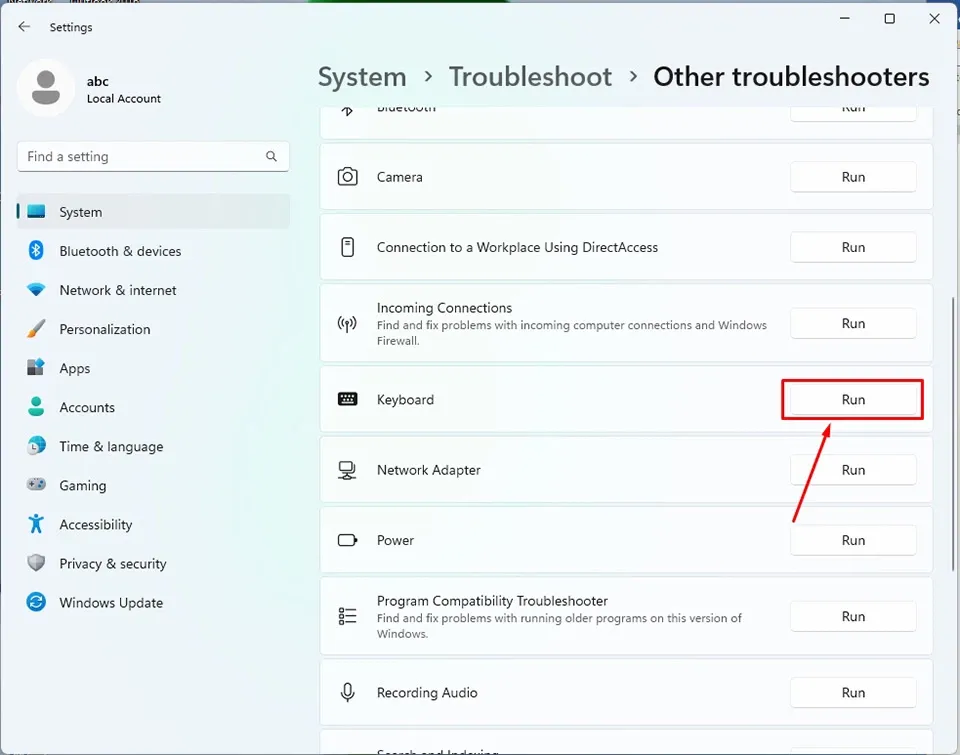 Làm thế nào để sửa lỗi gõ chữ bị nhân đôi trong Windows 11?