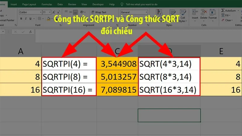 Làm thế nào để tính hàm căn bậc 2 trong Excel một cách dễ dàng và nhanh chóng?