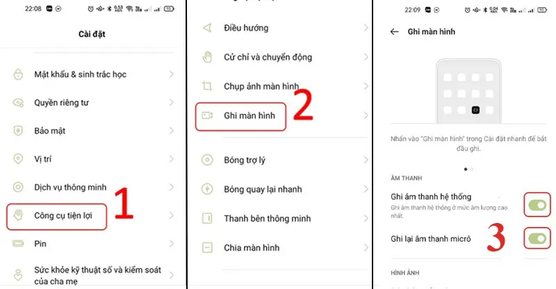 Lỗi quay màn hình không có tiếng trên OPPO khắc phục thế nào?