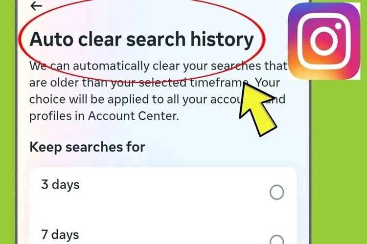 Lưu lại cách tự động xóa lịch sử tìm kiếm trên Instagram cực đơn giản để sử dụng khi cần