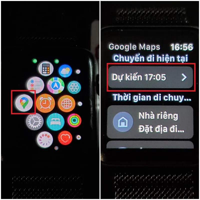 Lưu lại ngay cách để xem Google Maps trên Apple Watch tiện lợi