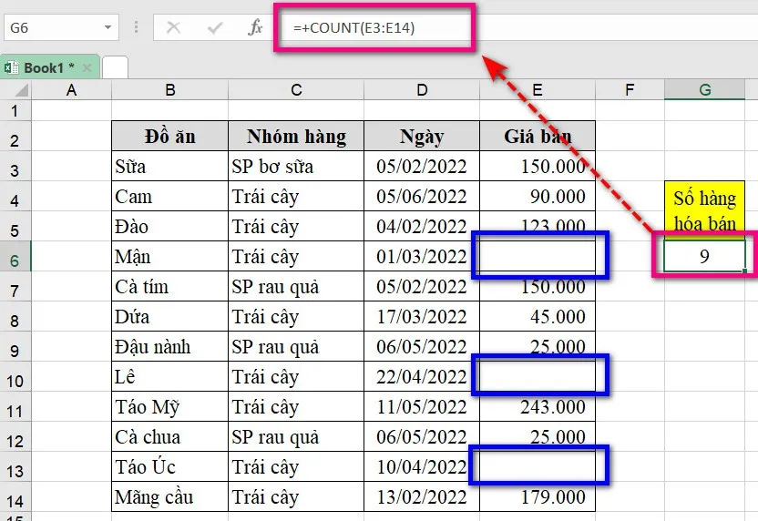 Lưu ngay cách sử dụng hàm đếm trong Excel không phải ai cũng biết