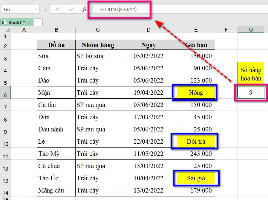 Lưu ngay cách sử dụng hàm đếm trong Excel không phải ai cũng biết