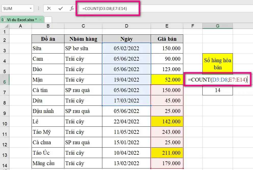 Lưu ngay cách sử dụng hàm đếm trong Excel không phải ai cũng biết