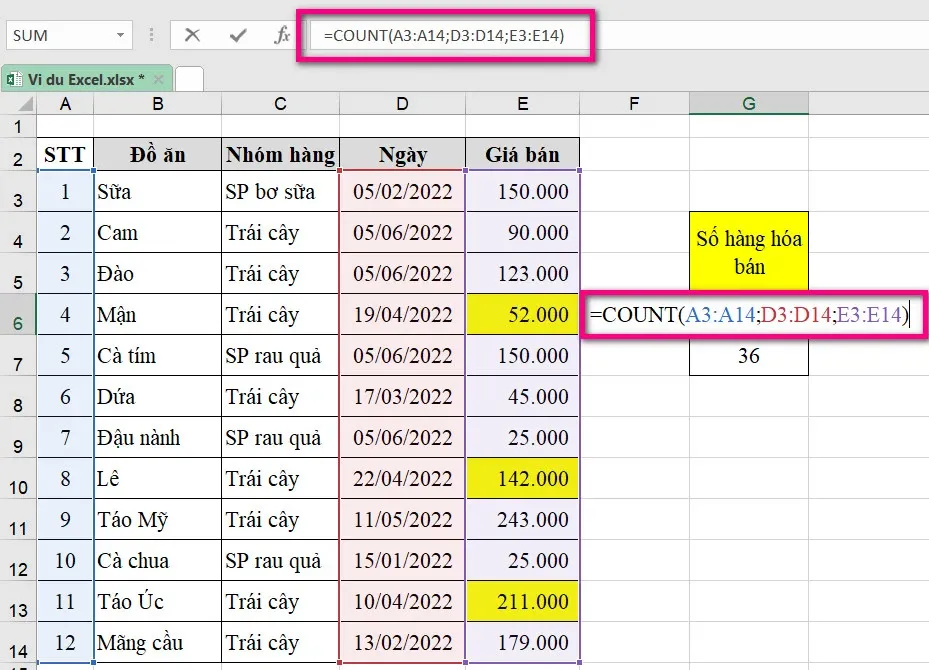 Lưu ngay cách sử dụng hàm đếm trong Excel không phải ai cũng biết