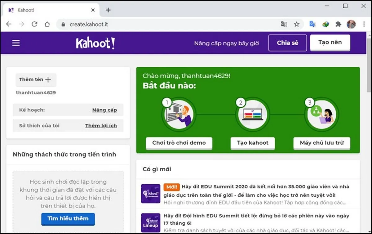 Mách bạn 2 cách đăng nhập Kahoot bằng tài khoản Google hoặc tài khoản Microsoft