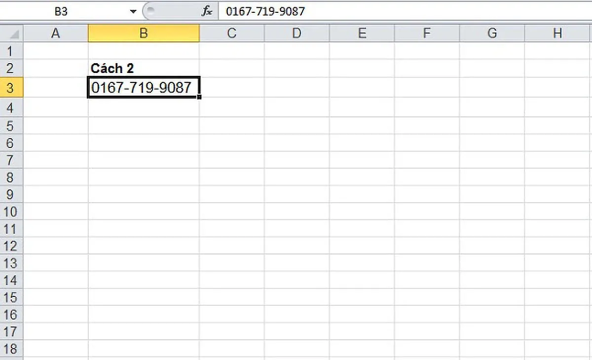 Mách bạn 4 cách đánh số điện thoại trong Excel đơn giản, chính xác và không bị mất số 0 ở đầu