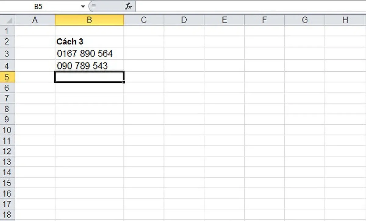 Mách bạn 4 cách đánh số điện thoại trong Excel đơn giản, chính xác và không bị mất số 0 ở đầu