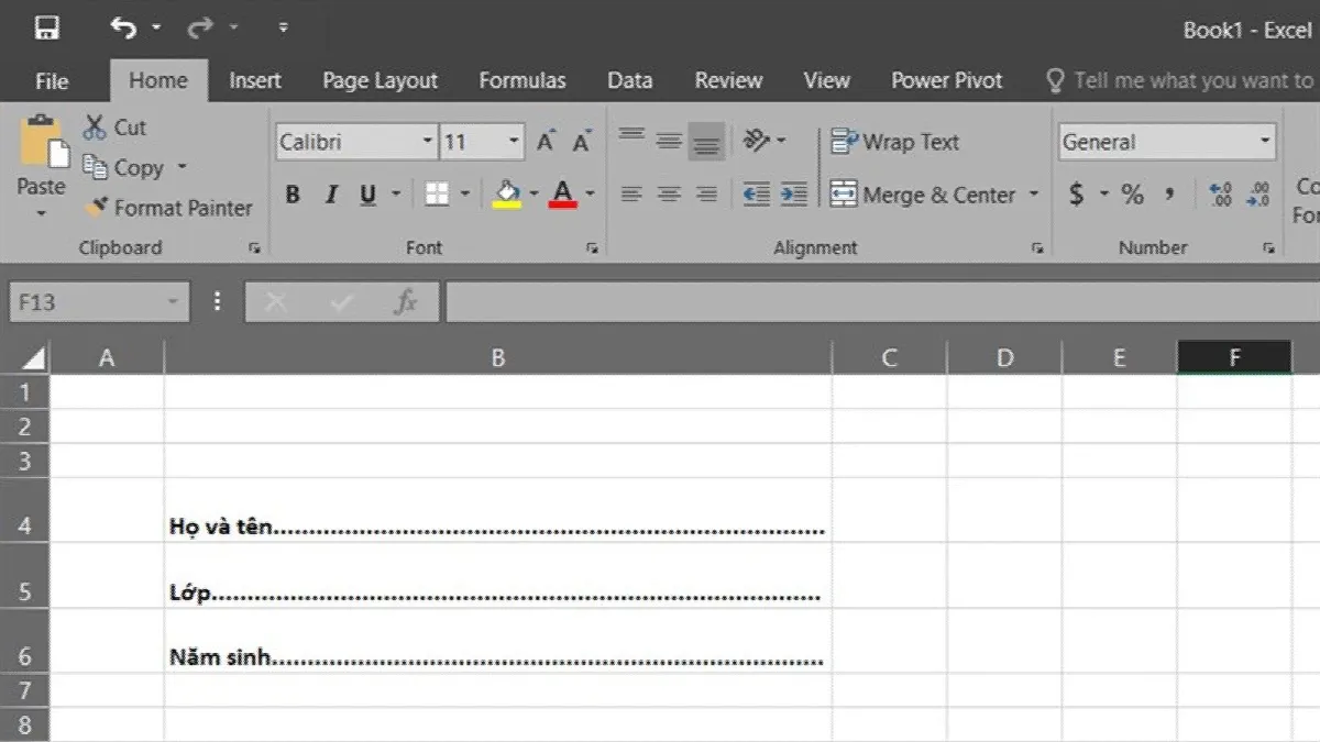 Mách bạn 5 bước thao tác dễ dàng để tạo dòng dấu chấm trong Excel một cách nhanh gọn nhất