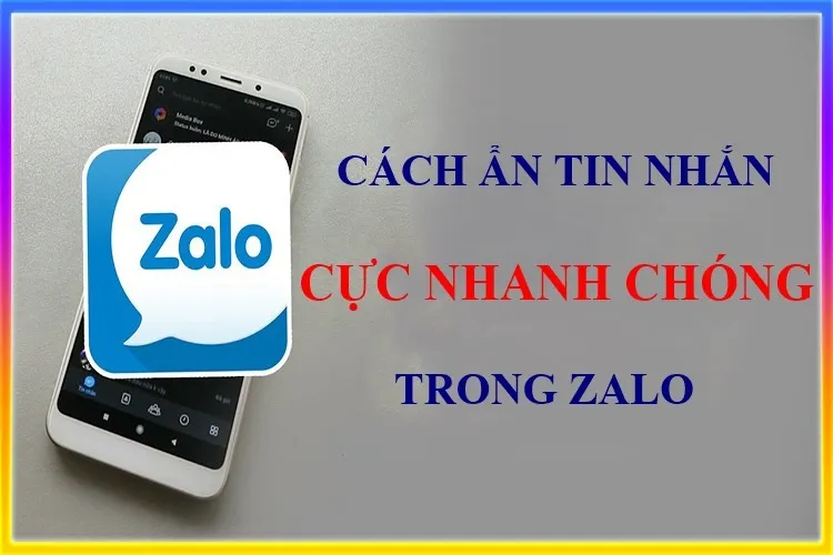 Mách bạn cách ẩn cuộc trò chuyện trong Zalo