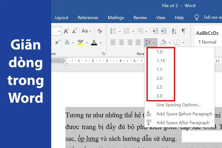 Mách bạn cách giãn dòng trong Word nhanh chóng chỉ với vài thao tác đơn giản