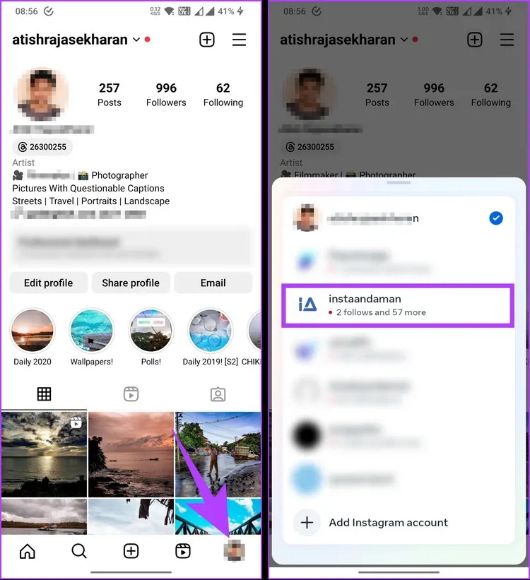 Mách bạn cách hợp nhất hai tài khoản Instagram