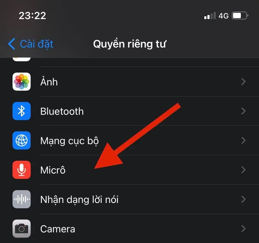 Mách bạn cách kiểm tra ứng dụng đang truy cập micrô trên iPhone