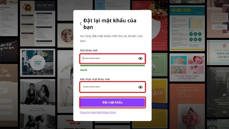 Mách bạn cách lấy lại mật khẩu tài khoản Canva vô cùng dễ