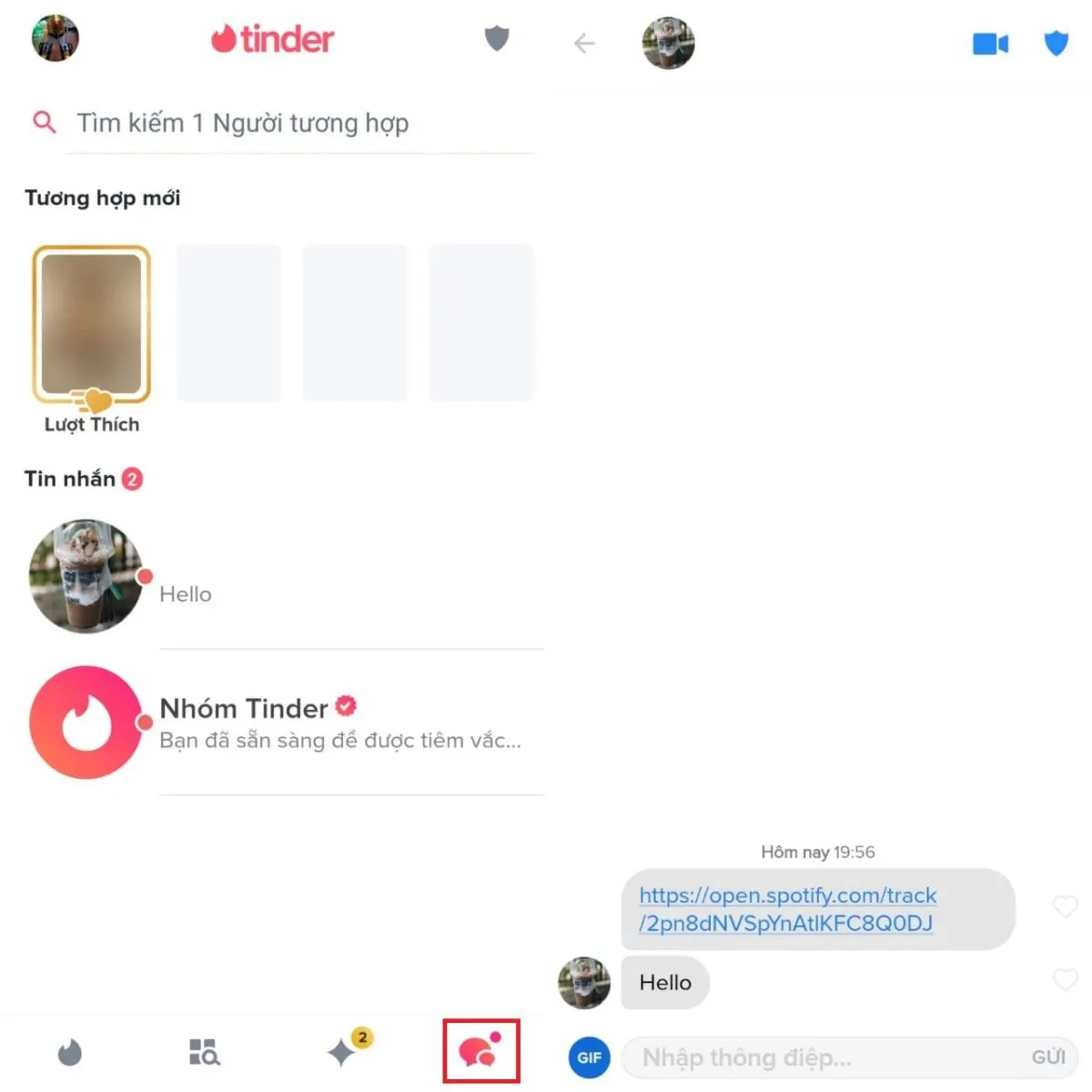 Mách bạn cách nhắn tin trên ứng dụng Tinder cực đơn giản