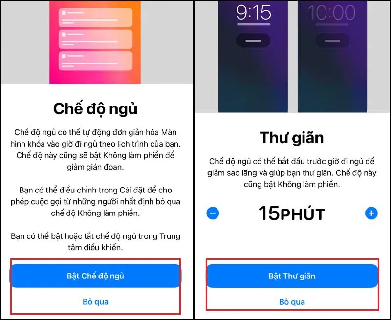 Mách bạn cách thiết lập chế độ ngủ iPhone trên ứng dụng Sức khoẻ, tiện ích mỗi ngày