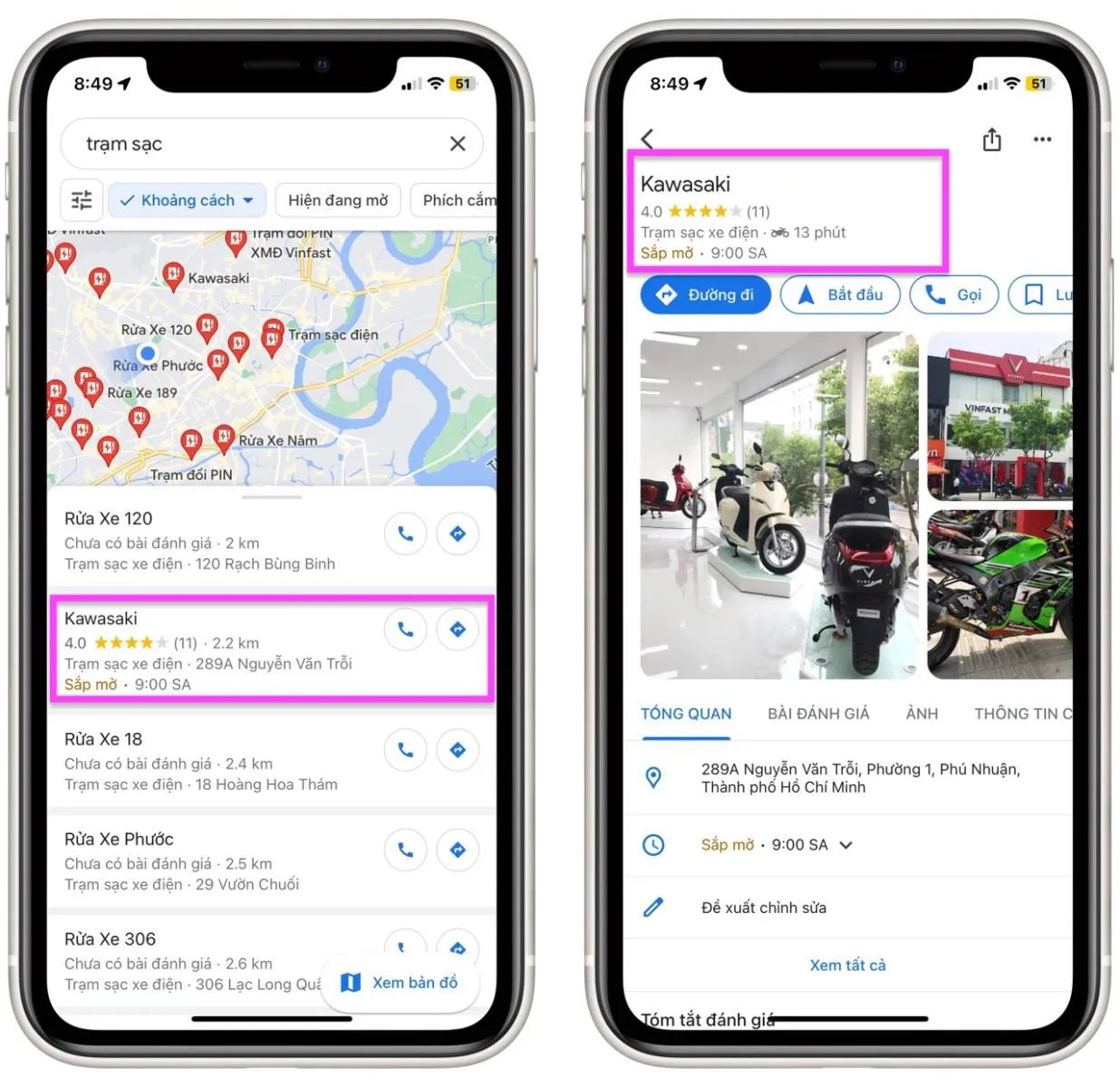 Mách bạn cách tìm trạm sạc xe điện gần nhất bằng Google Maps