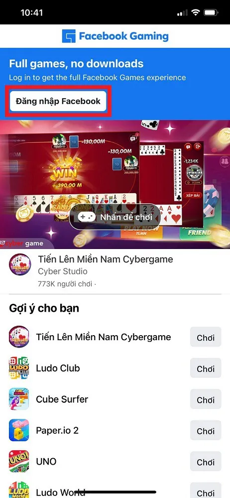 Mách bạn cách truy cập nhanh vào Facebook Gaming trên iPhone chỉ trong một nốt nhạc