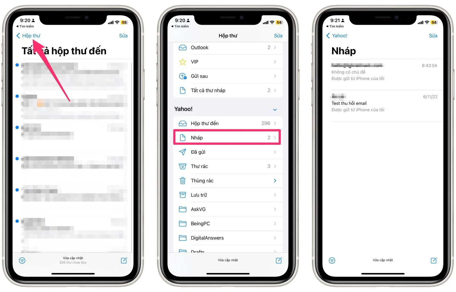 Mách bạn cách truy cập tất cả email nháp cực nhanh trên iPhone