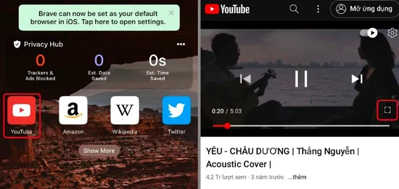 Mách bạn cách vừa xem Youtube vừa lướt web trên iPhone