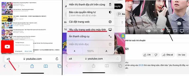 Mách bạn cách vừa xem Youtube vừa lướt web trên iPhone