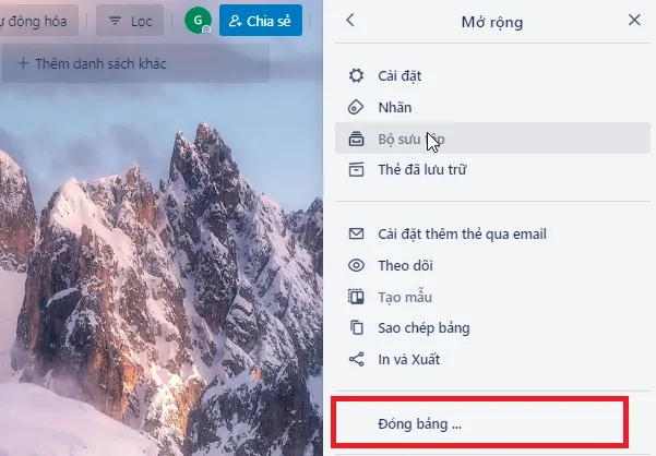 Mách bạn cách xóa bảng trong Trello cực đơn giản