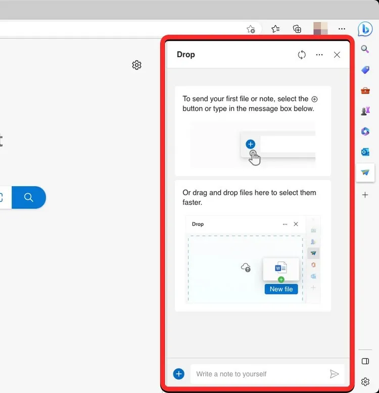 Mách bạn chia sẻ dữ liệu bằng Microsoft Edge Drop