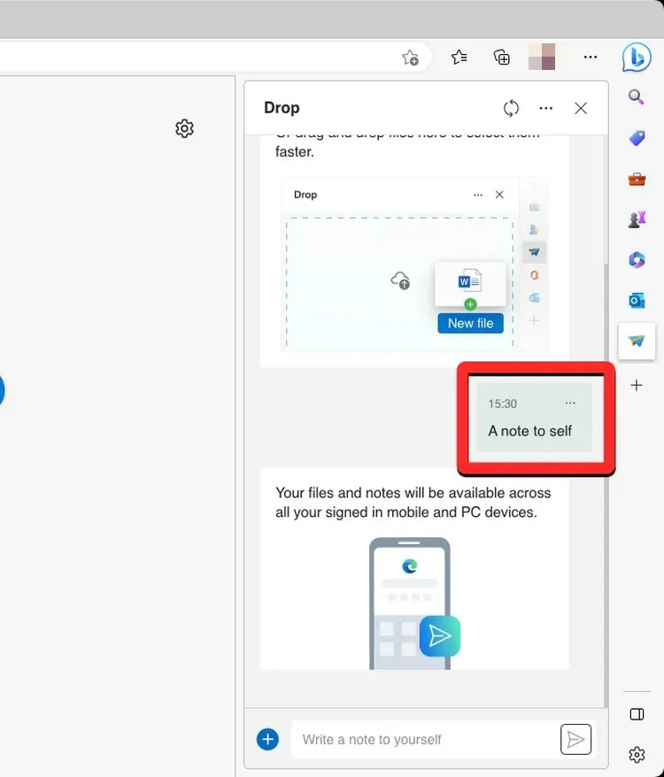 Mách bạn chia sẻ dữ liệu bằng Microsoft Edge Drop