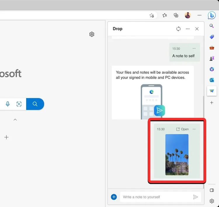 Mách bạn chia sẻ dữ liệu bằng Microsoft Edge Drop