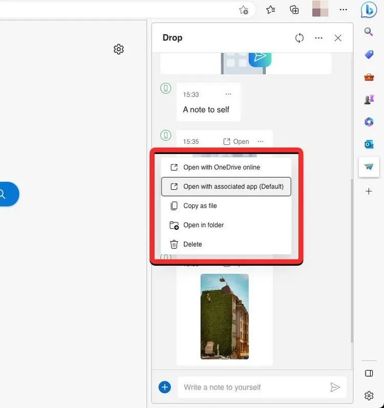 Mách bạn chia sẻ dữ liệu bằng Microsoft Edge Drop