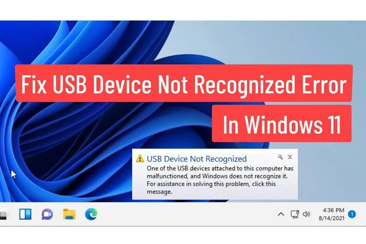 Mách bạn mẹo hay sửa lỗi Windows 11 không nhận thiết bị USB